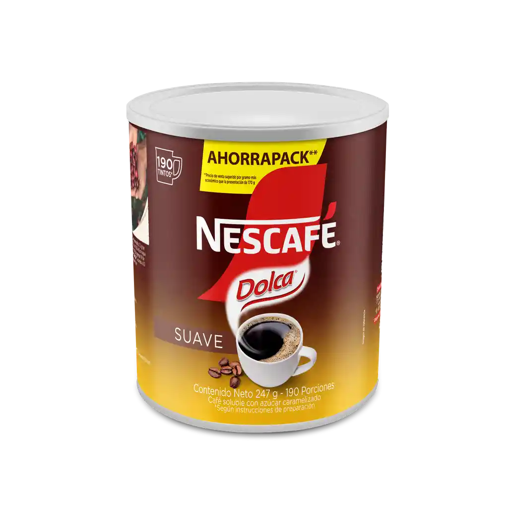 Café soluble NESCAFÉ DOLCA lata x 247g