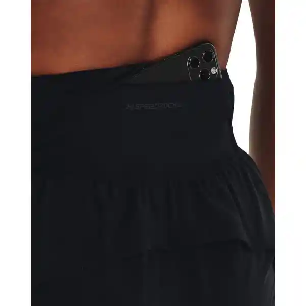 Under Armour Short Run Stamina 3 Para Mujer Negro Talla LG