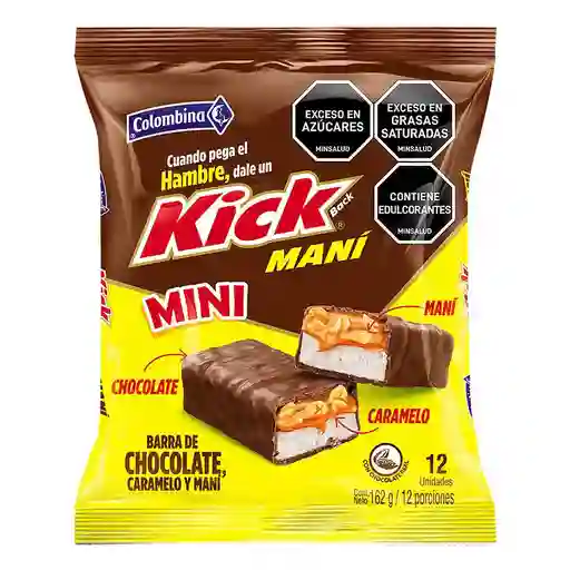 Colombina Barra de Chocolate Kick Mani