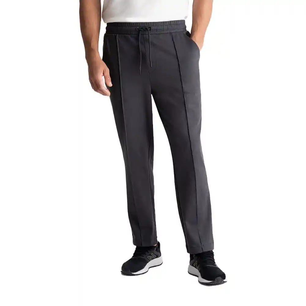 Pantalón en Algodón Tipo Jogger Slim Fit Masculino Jizil Punto Blanco