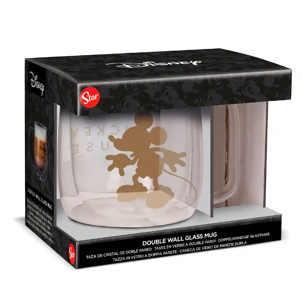 Taza Cristal Mickey Doble Pared 290Ml