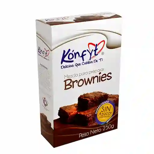 Konfyt Mezcla para Preparar Brownies sin Azúcar Adicionada