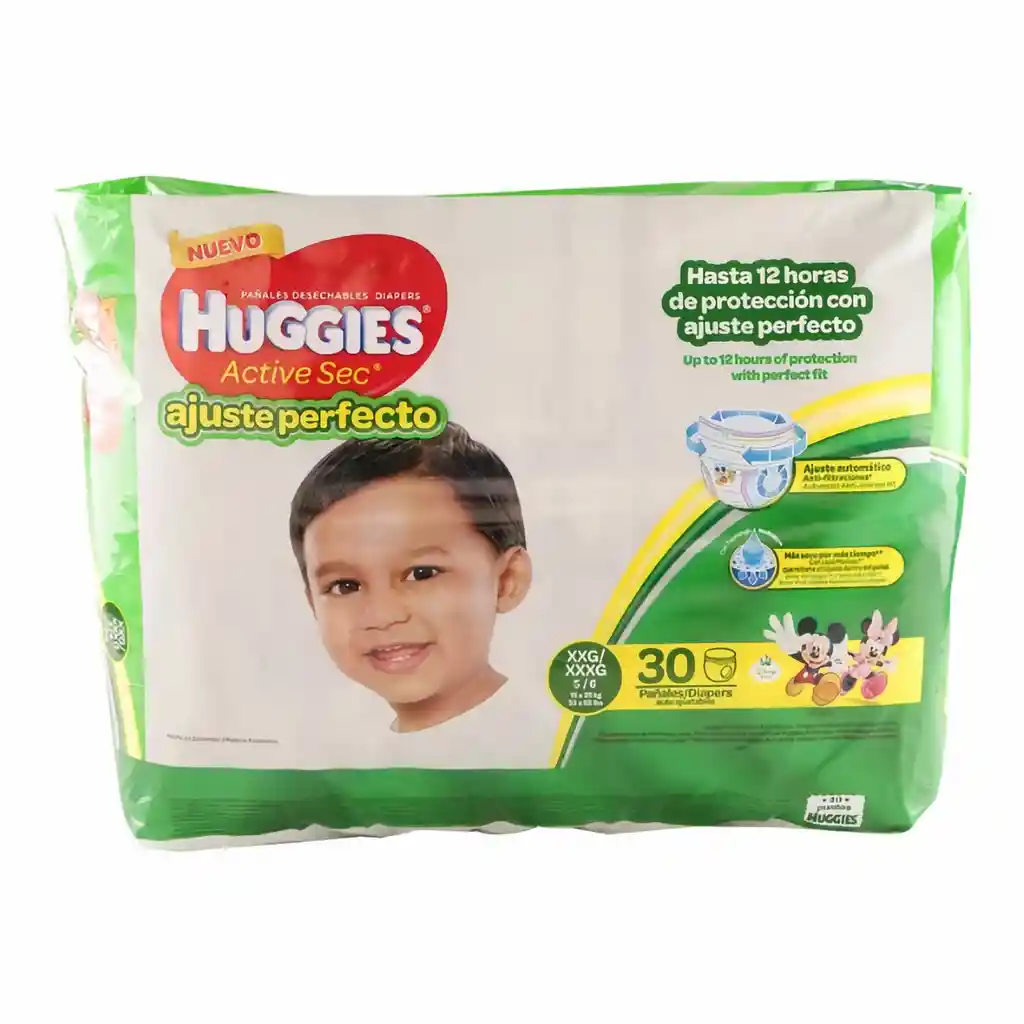 Huggies Active Sec Tall G Ajuste Perfecto 