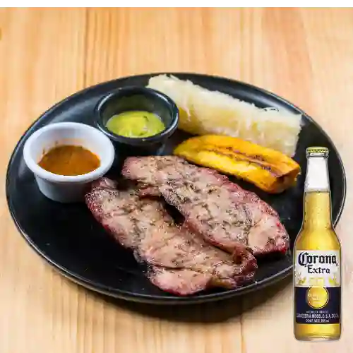 Combo Carne Al Estilo Llanero XS + Corona Bot. 355ml