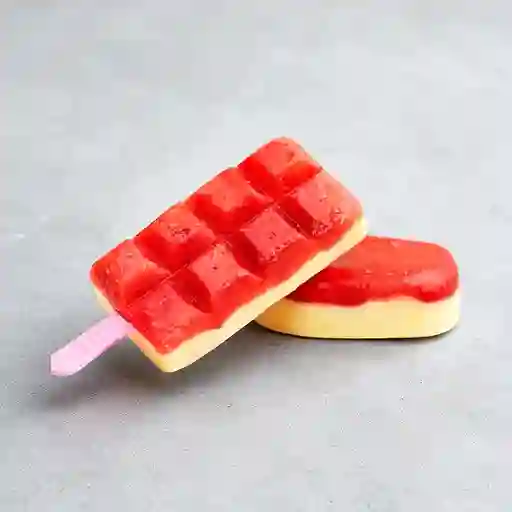Paleta Fresas con Crema