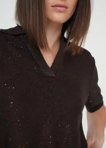 Tejido Mujer Café Ristretto Ultraoscuro Talla M 489g003 Naf Naf