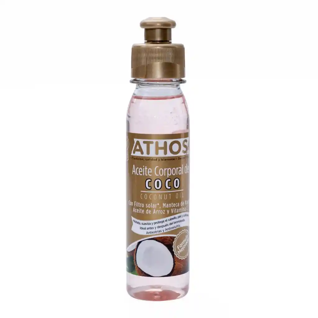 Athos Aceite Corporal de Coco con Filtro Solar