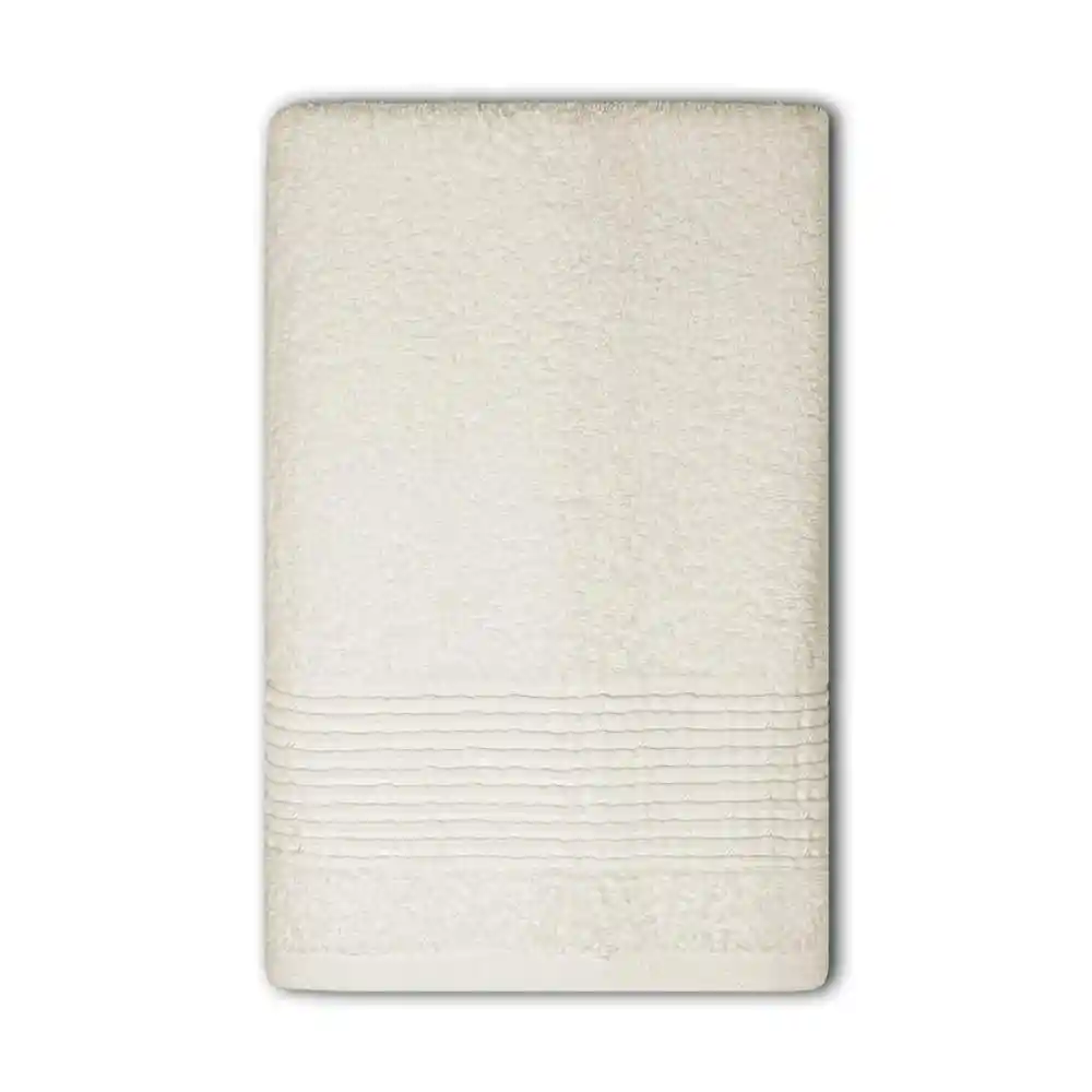 Toalla 78x150 Cm 460 G/m2 Unicolor Cenefa Viscosa Crema