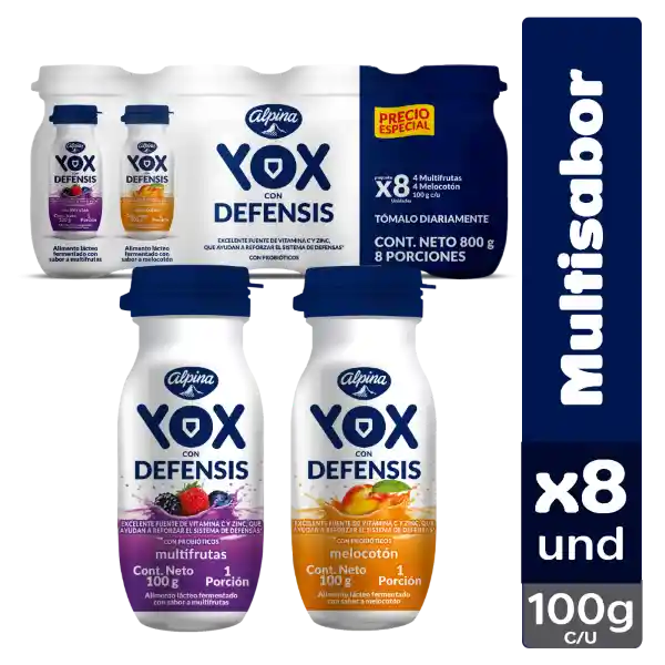 Yox Alimento Lácteo con Defensis Multisabor