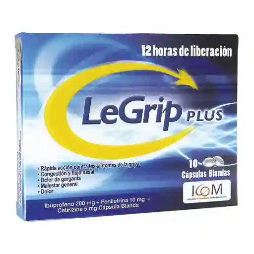 Legrip Plus (200 mg / 10 mg / 5 mg)
