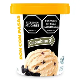 Colombina Helado Sabor a Ron con Pasas