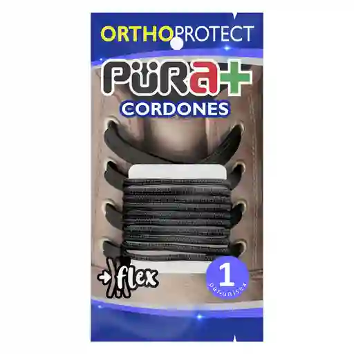 Cordones Redondos Delgados Negro 4192 Pura+