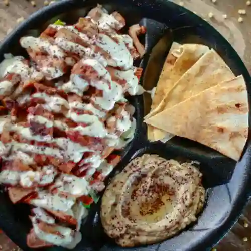 Shawarma de Pollo Al Plato