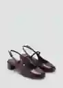 Zapatos Ada Burdeos Talla 38 Mujer Mango