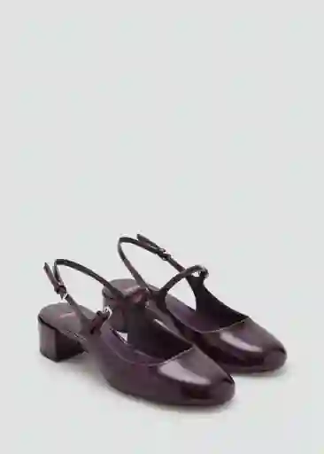 Zapatos Ada Burdeos Talla 38 Mujer Mango