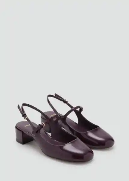 Zapatos Ada Burdeos Talla 38 Mujer Mango
