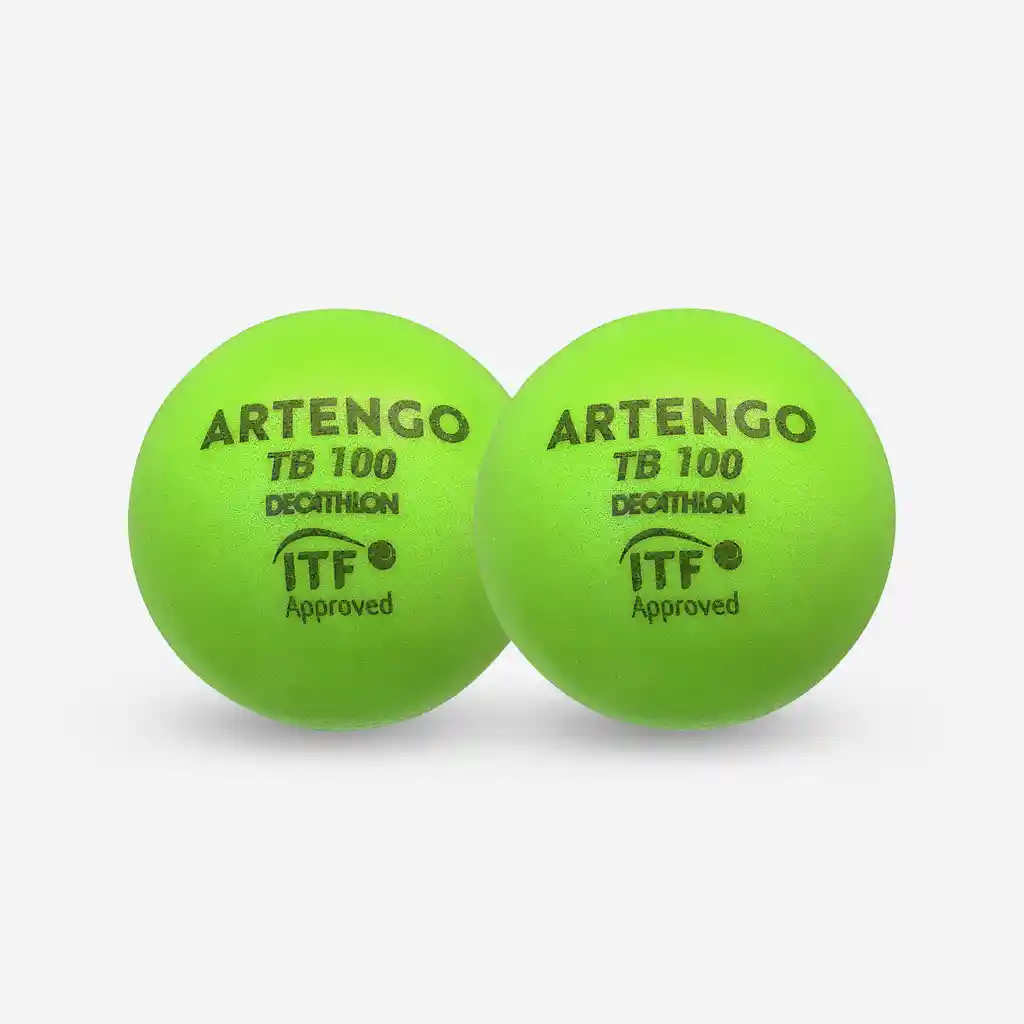 Pelotas De Tenis De Espuma X2 Unidades - Verde
