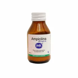 Ampicilina Mk Ampicilina Antibiótico (250 mg) Polvo para Reconstituir a Suspensión Oral