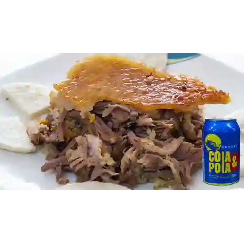 Combo Lechona 500 gr + Cola y Pola en Lata