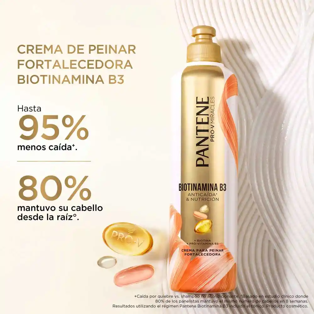 Pantene Crema Para Peinar Fortalecedora Biotinamina B3