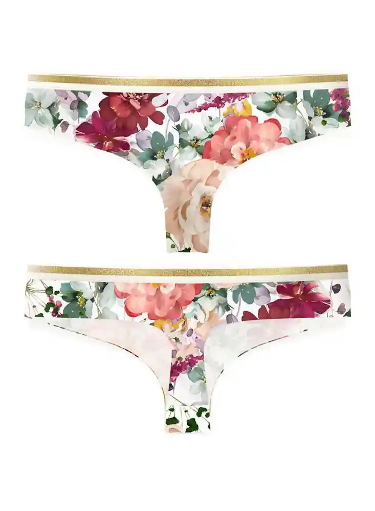 Panty Tanga Media Abril S - Multicolo