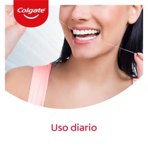 Seda Dental Colgate Total Encerado Flúor y Menta 25 m