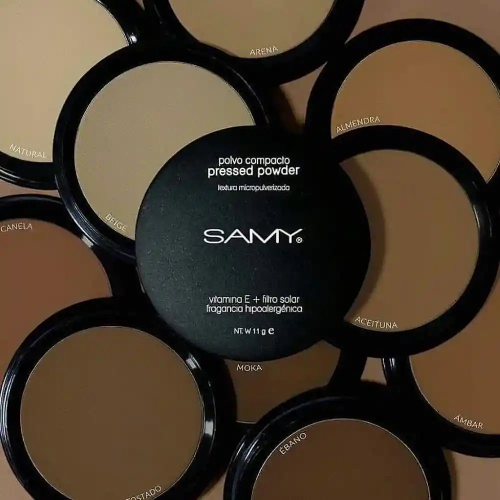 Samy Polvo Compacto sin Espejo Tono 2 Beige