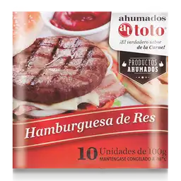 Ahumados Toto Hamburguesa Res Caja