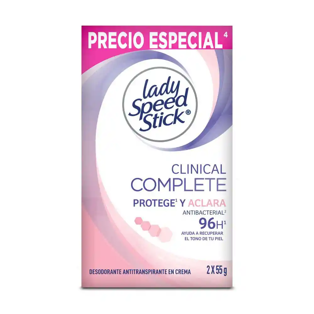 Desodorante Lady Speed Stick Clinical Complete en Crema (110 Gr)
