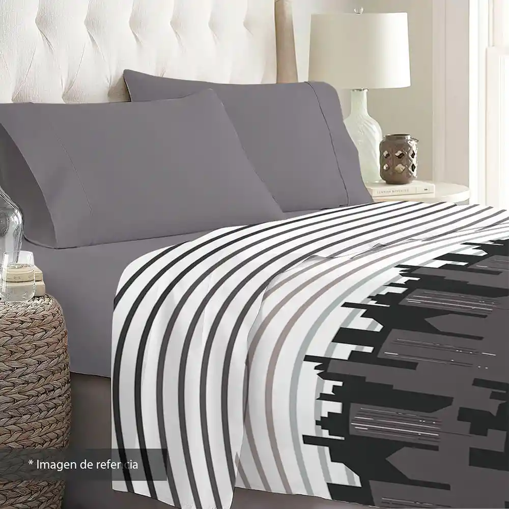 Juego de Cama Cama Hyh Dark City 100%p Semidoble