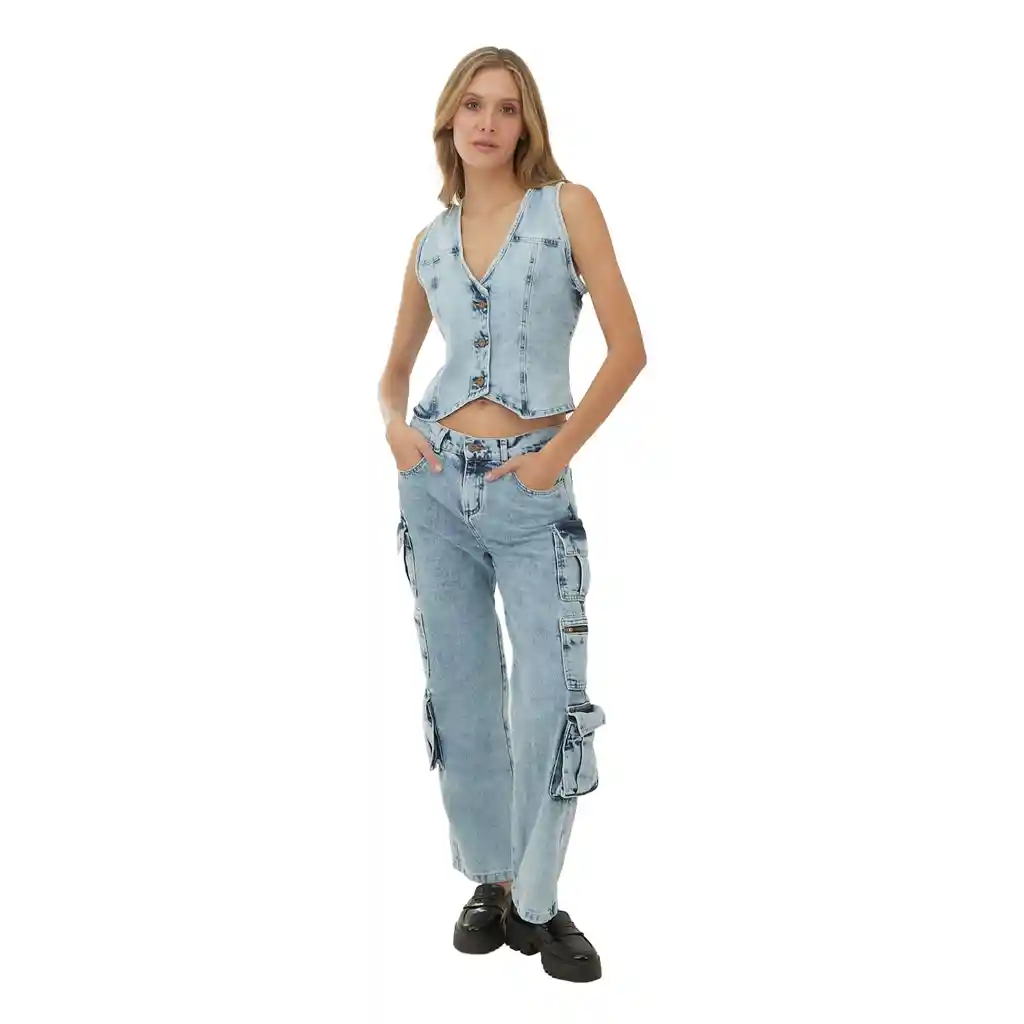 Chaleco Azul Para Mujer Mare