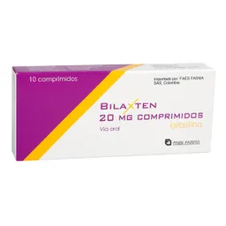 Bilaxten (20 mg) 10 Tabletas