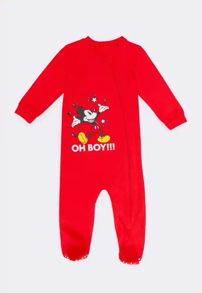 Pijama Enteriza Bebito 3/6 Meses-rojo
