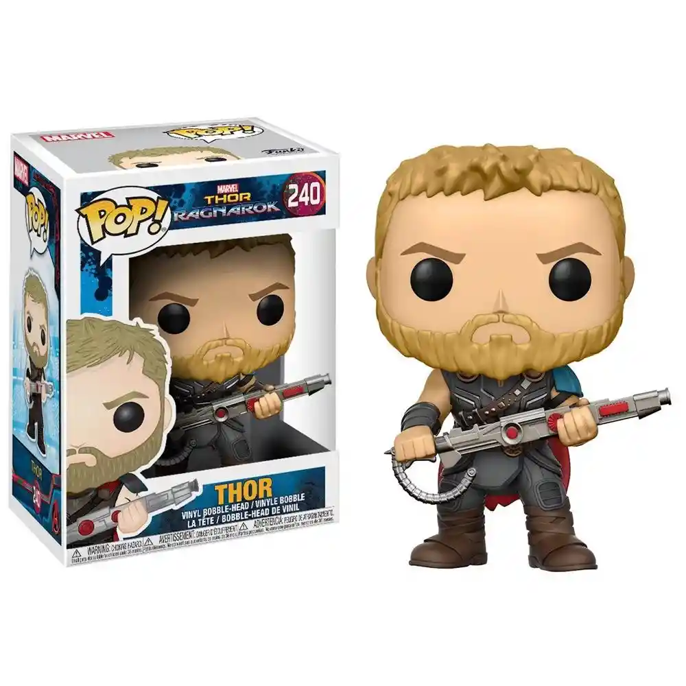 Funko Pop Marvel Comics - Figura Thor Pelo Corto Ragnarok 1 U