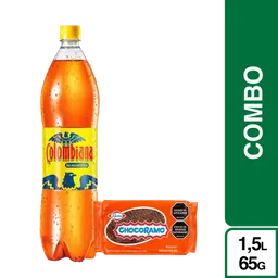 Combo Chocorramo Tajada 65 g x 5 Und + Colombiana 1.5 L