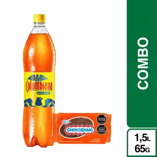 Combo Chocorramo Tajada 65 g x 5 Und + Colombiana 1.5 L