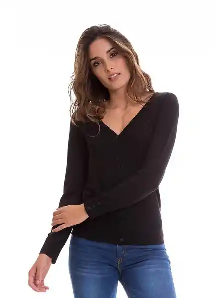Saco Tejido Abierto Mujer Negro S Arkitect