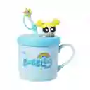 Taza Con Pitillo de Serie Las Chicas Superpoderosas Azul Miniso