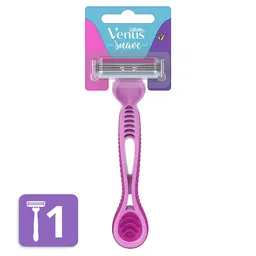 GILLETTE Venus Suave Cuchilla de Afeitar Mujer Depilación Coporal al Ras Máquina de Afeitar Mujer 1 Ud