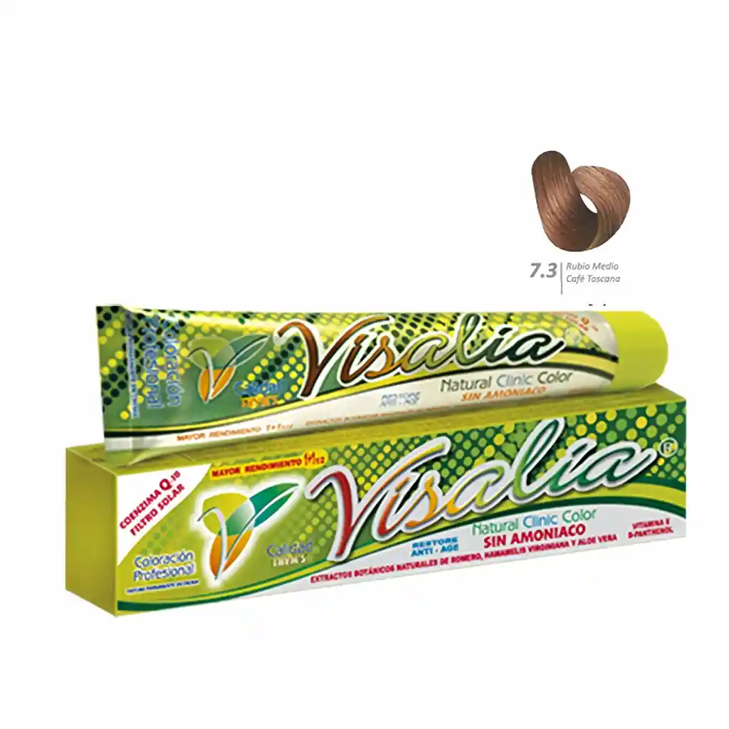 Visalia Tinte Sin Amoniaco Rubio Medio Café Toscana No. 7.3 60 g