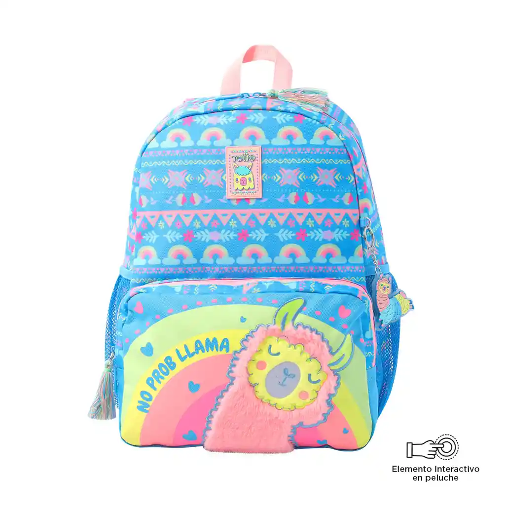 Morral Para Niña Llama M Azul