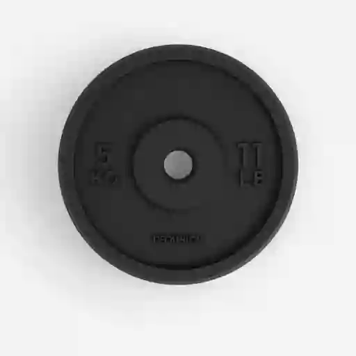Disco De Hierro De 5kg Para Barras De 28mm Corength Negro