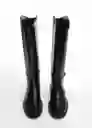 Botas Trote Negro Talla 38 Mujer Mango