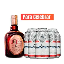 Combo Old Parr 12 Anos + Budweiser X6