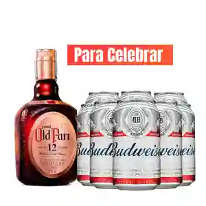 Combo Old Parr 12 Anos + Budweiser X6