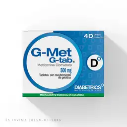 G-Met G-Tab Tabletas (500 mg)