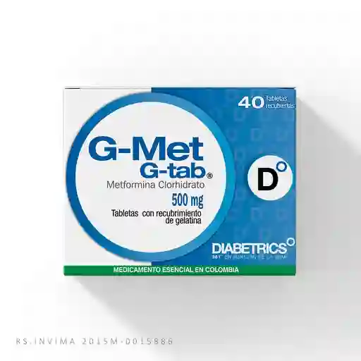 G-Met G-Tab Tabletas (500 mg)