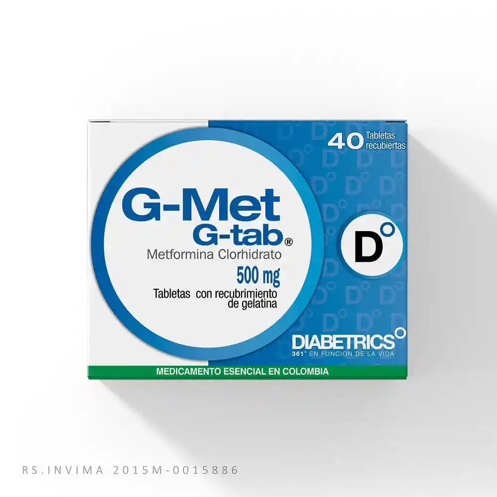 G-Met G-Tab Tabletas (500 mg)