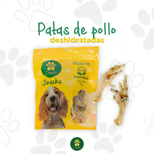Snack Patas de Pollo Canito Deshidratadas