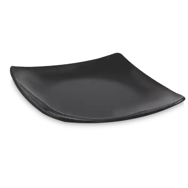 Aro Plato Melamina 100 Cuadrado Negro 25 cm